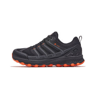 HOT POTATO Abrasion Resistant Lightweight Non Slip And Waterproof Cushioning Low top Hiking Shoes Unisex Black Orange