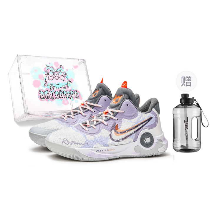 Nike Nike Trey 5 Da Vinci Custom, Box, Day And Night Slip Resistant Slip Resistant Mid top Basketball Shoes Unisex Purple