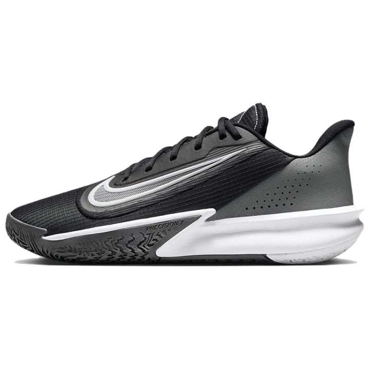 Nike Nike Precision 7 Comfortable Low top Basketball Shoes Men's Black Gray