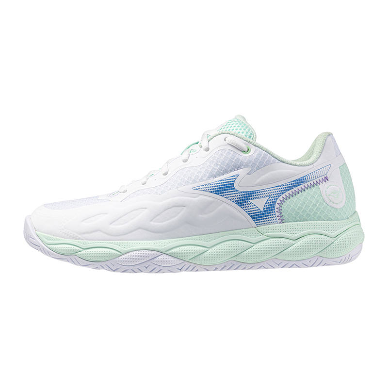 Mizuno Wave Enforce Cushioning Abrasion Resistant Breathable Low top Tennis Shoes Women's White