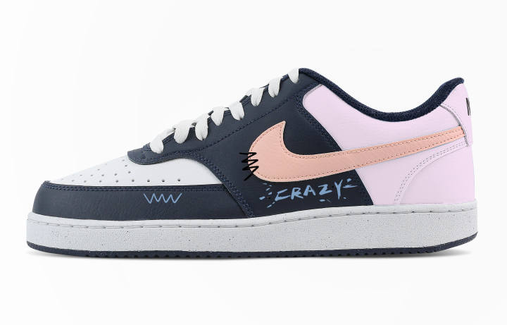 Nike Nike Court Vision Low Pink Madness Low top Training Shoes Men's Blue Purple