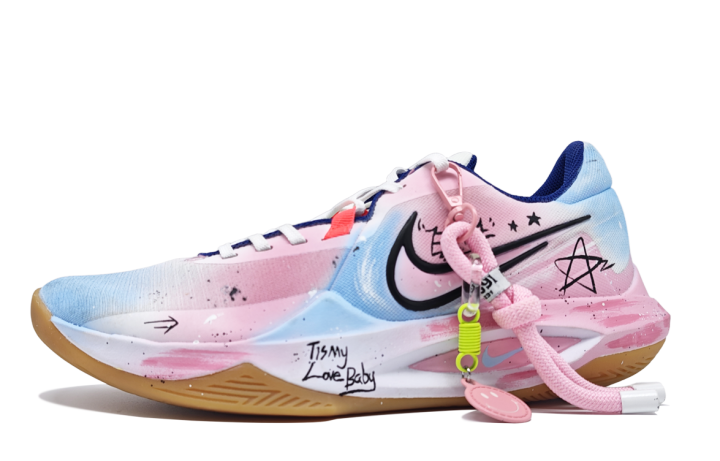 Nike Nike Precision 6 Basketball Shoes Unisex Low Top White/Blue/Pink