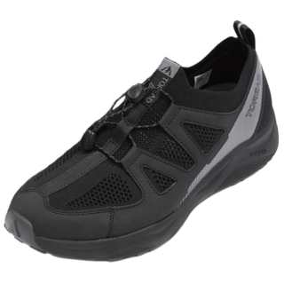 TOREAD Slip Resistant Abrasion Resistant Slip Resistant Abrasion Resistant Low top Hiking Shoes Men's Black Gray