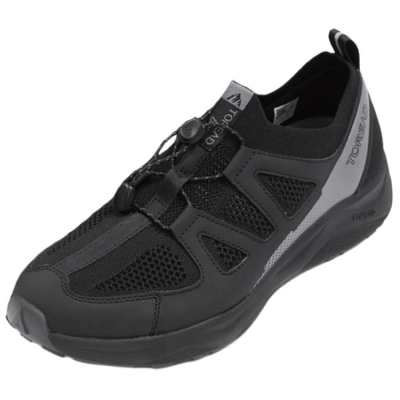 TOREAD Slip Resistant Abrasion Resistant Slip Resistant Abrasion Resistant Low top Hiking Shoes Men's Black Gray