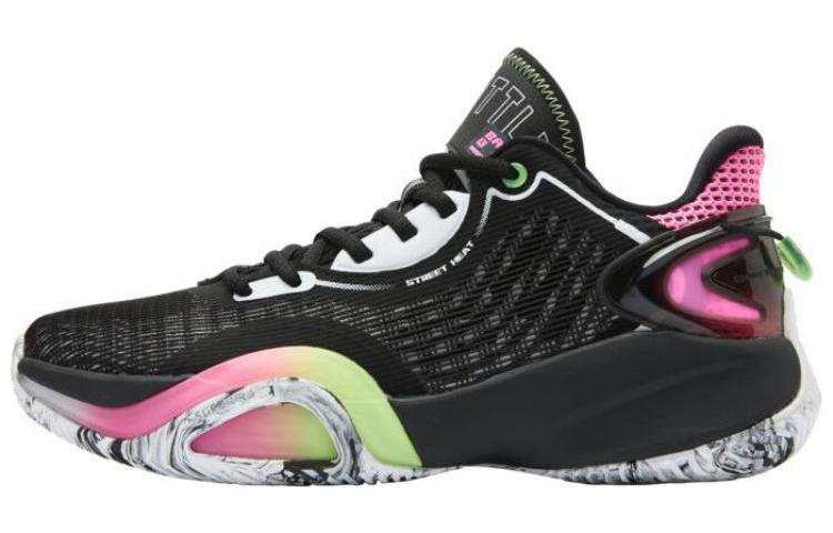 QIAODAN Explosion Q KUNGFU Rebound Technology Lightweight Abrasion Resistant Low top Basketball Shoes Men's Black Gray