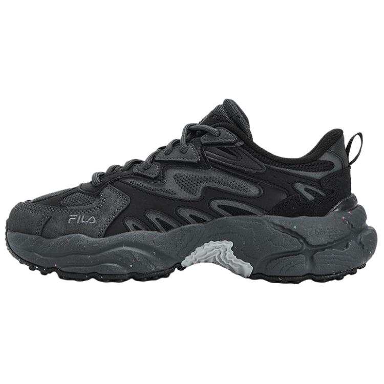 FILA Fern Abrasion Resistant Abrasion Resistant Low top Chunky Sneakers Women's Black