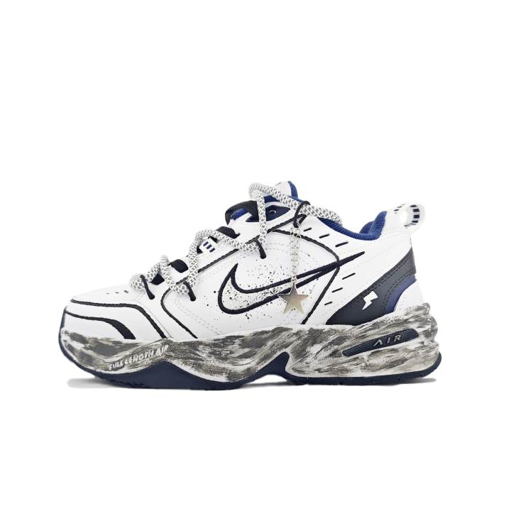 Nike Nike Air Monarch 4 Vast Stars Textile, Split Cow Leather Slip Resistant, Abrasion Resistant, Height Increasing