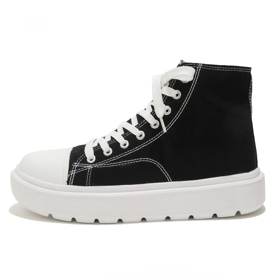 SLnU★3 Slip Resistant, Abrasion Resistant, Coverage, Lightweight, Height Increasing, Balance High top Canvas Shoes