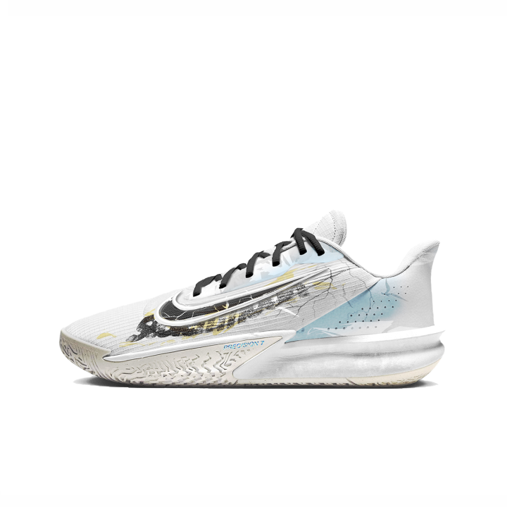 Nike Nike Precision 7 Low top Basketball Shoes Unisex Blue White