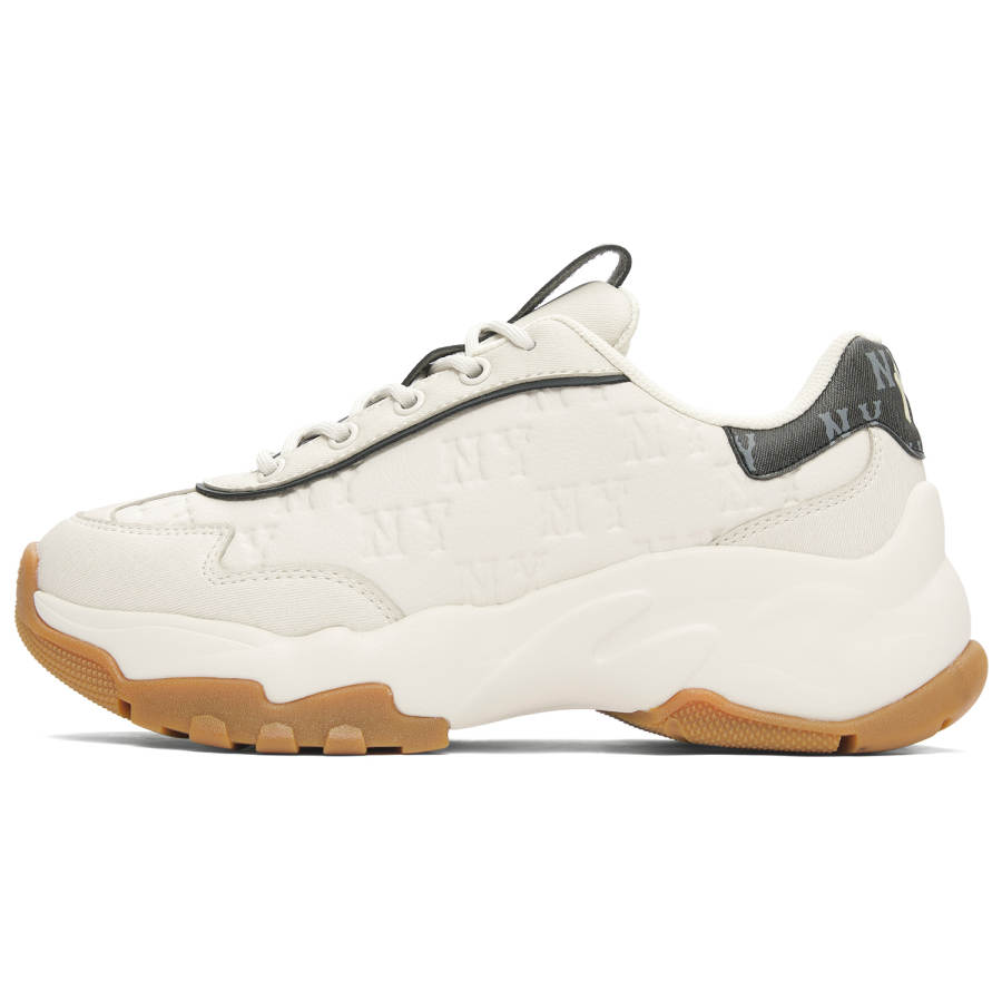 MLB MLB Big Ball Chunky Height Increasing Low top Chunky Sneakers Unisex Ivory