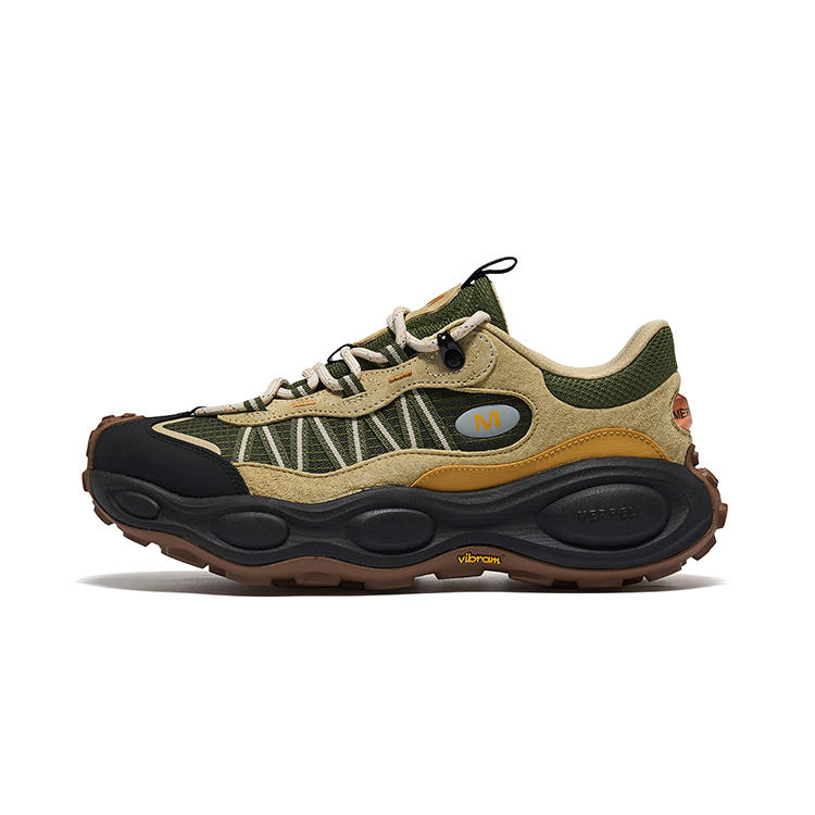 MERRELL Mountaineering & Hiking Shoes Men's Low Top Green Khaki