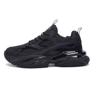 JEEP SPIRIT Darth Vader Breathable Cushioning Height Increasing Chunky Sneakers Men's Black