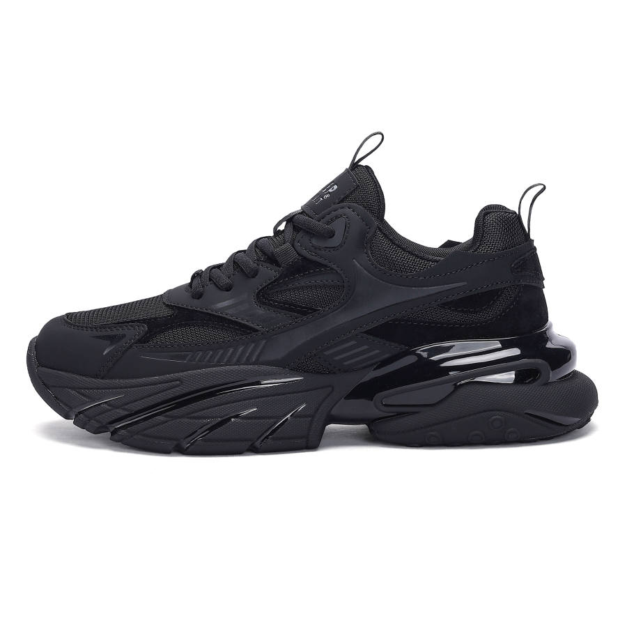 JEEP SPIRIT Darth Vader Breathable Cushioning Height Increasing Chunky Sneakers Men's Black