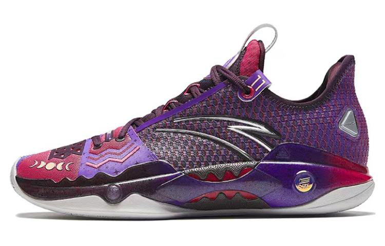 Anta Shock Wave 5 Pro Moon Irving Low top Basketball Shoes Men's Purple