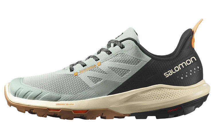 SALOMON OUTpulse Fabric Abrasion Resistant Low top Mountaineering Shoes Men's Blue Black