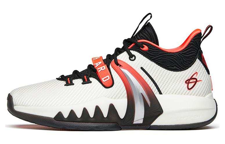 Anta GH2 Hayward Cushioning Slip Resistant Abrasion Resistant Support Low top Basketball Shoes Men's White Red