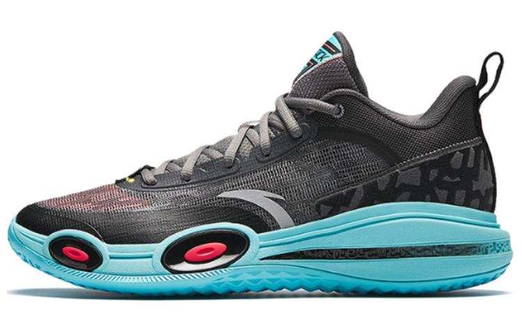 Anta Raid 1 Low top Basketball Shoes Men's Black Blue