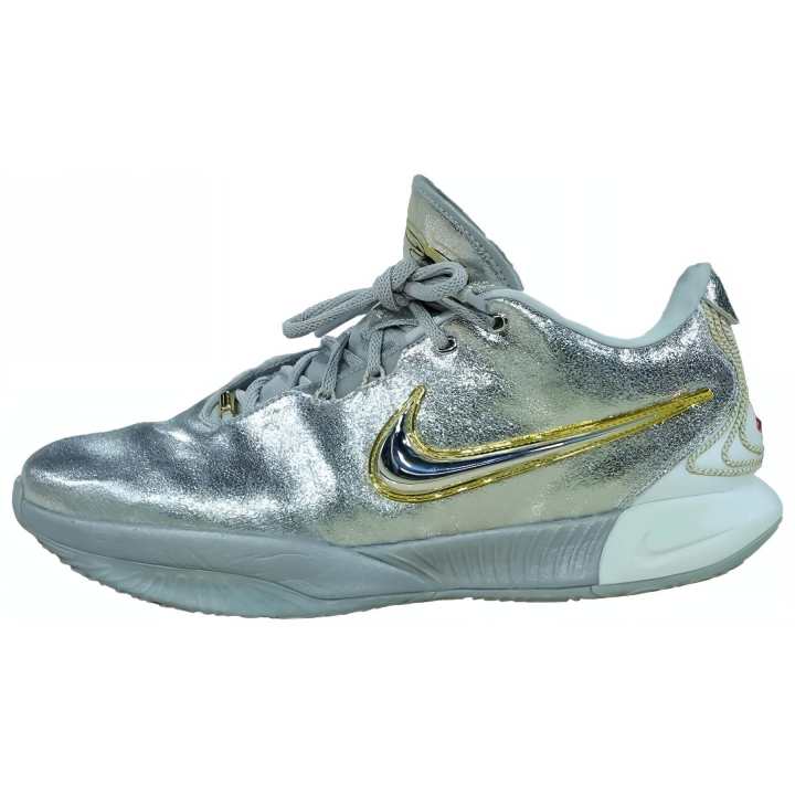 Nike Nike Lebron 21 Slip Resistant Abrasion Resistant Low top Basketball Shoes Unisex Silver