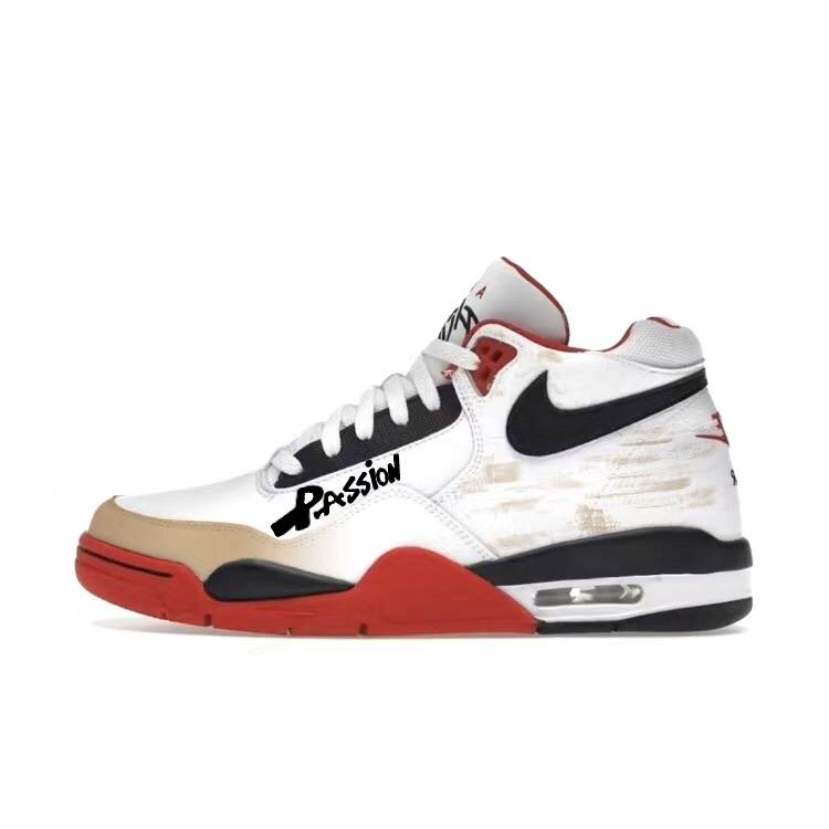 Nike Nike Flight Legacy Fiery Mist Classic Mid top Vintage Basketball Shoes Unisex