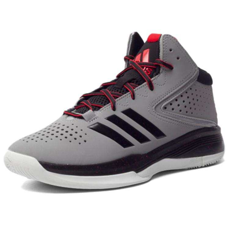 Adidas Adidas Cross Em 4 Slip Resistant Abrasion Resistant High top Basketball Shoes Men's Gray Red