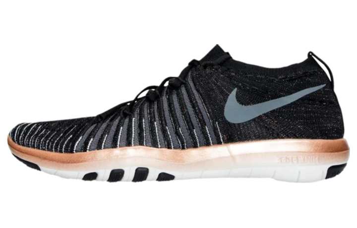 Nike Nike Free Transform Flyknit Cushioning Low top Training Shoes Women's Black White