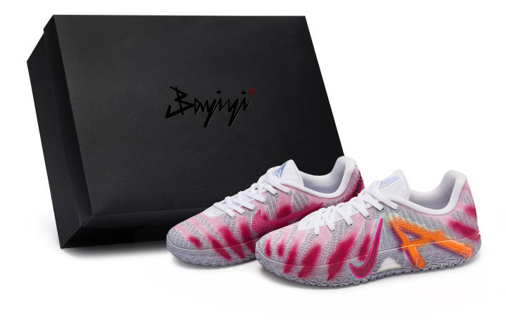 Nike Nike Ja Morant 3 811 Manufacturing, Pink Flame, Special Shoe Box Cushioning Low top Basketball Shoes Unisex