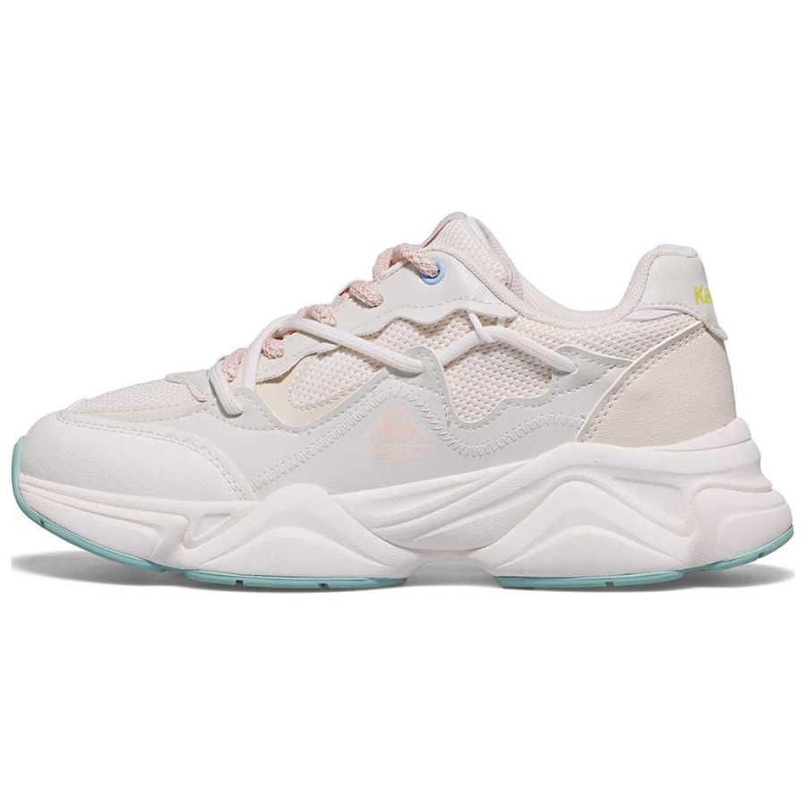 Kappa Slip Resistant Abrasion Resistant Slip Resistant Abrasion Resistant Low top Chunky Sneakers Women's Pink White