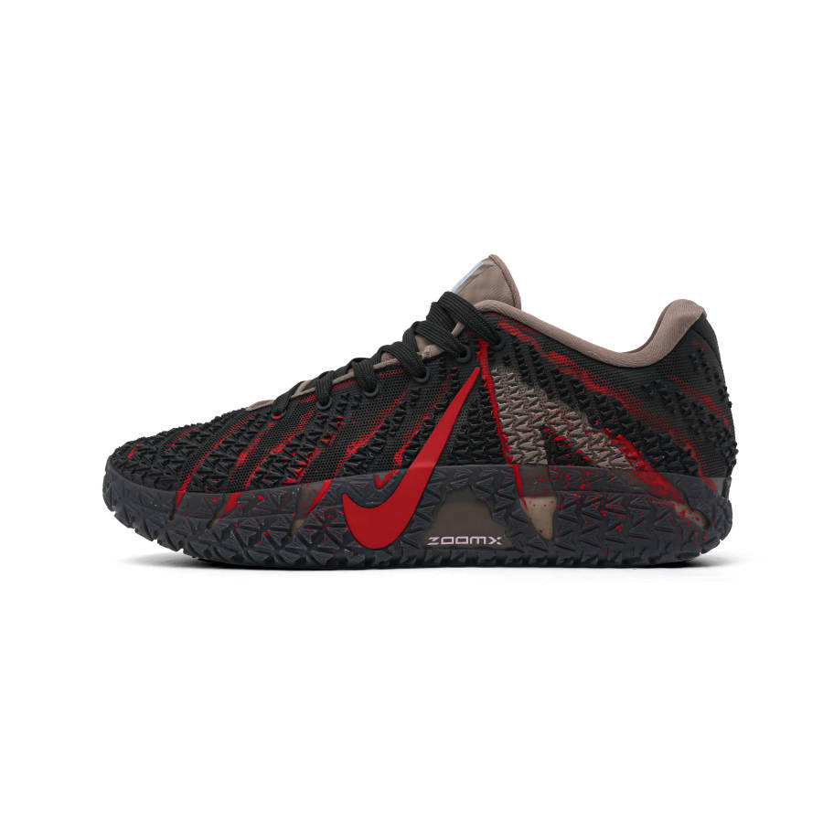Nike Nike Ja Morant 3 Lava Abrasion Resistant Coverage Low top Basketball Shoes Men's Black Red