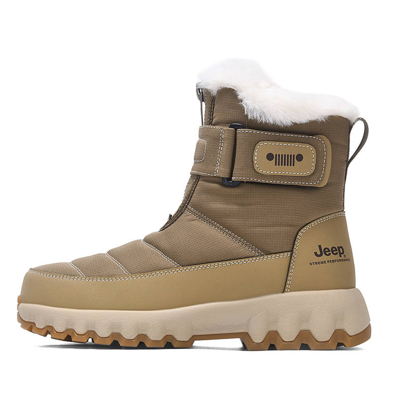 Jeep Jeep Comfortable Crew Snow Boots Unisex Khaki