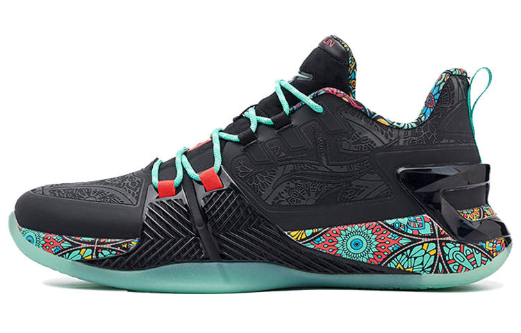 XTEP Jeremy Lin 2 Basketball Shoes Men's Low Top Black/Green
