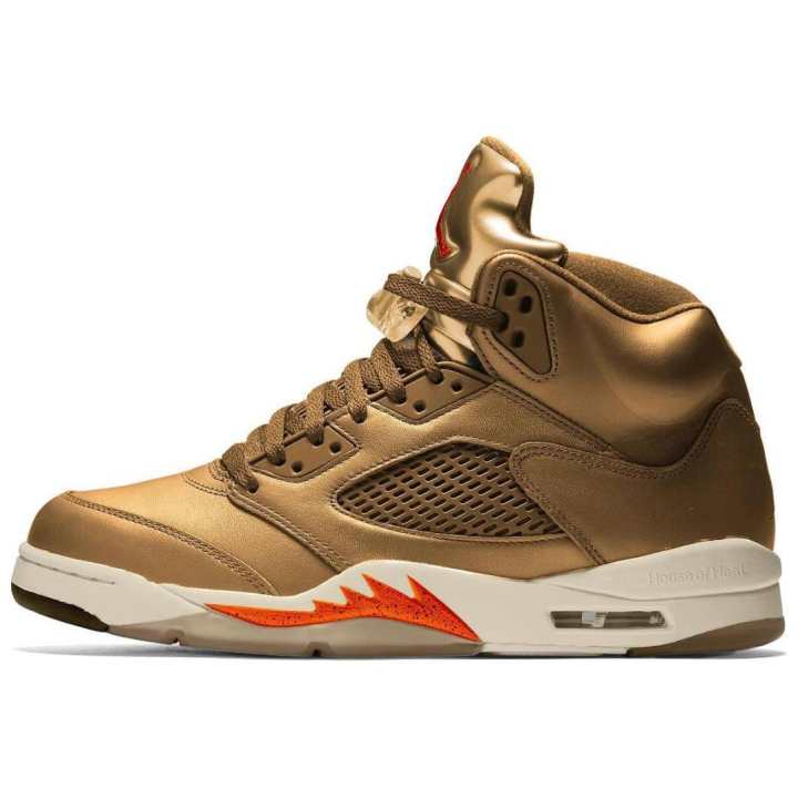 Jordan JORDAN 5 Retro Wnba Metallic Gold Brilliant Orange Women's
