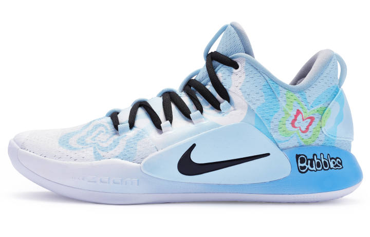 Nike Nike Hyperdunk 10 X Low Cushioning Slip Resistant Abrasion Resistant Low top Basketball Shoes Men's Blue White