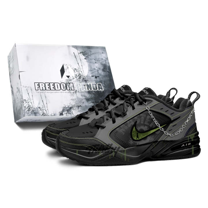 Nike Nike Air Monarch 4 Freedom Panda, Box, Biochemical Venom Slip Resistant Abrasion Resistant Low top Chunky Sneakers