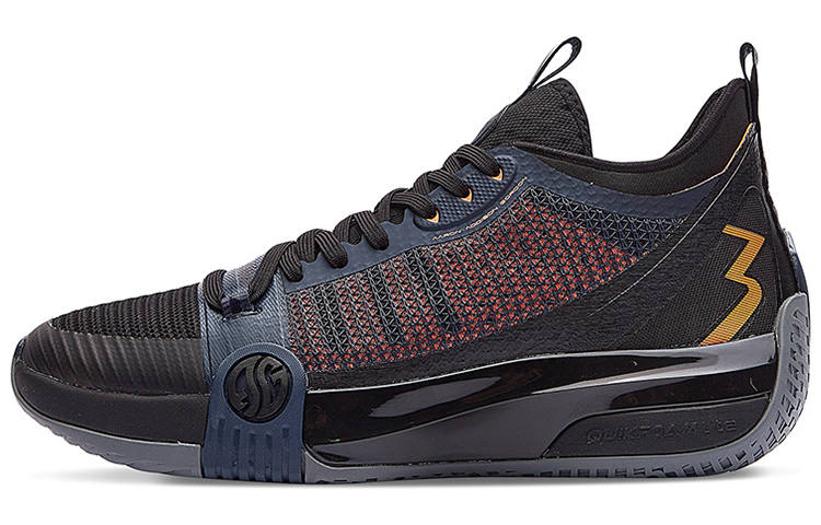 361° Chan 3 MOD Lava Cushioning Slip Resistant Abrasion Resistant Mid top Basketball Shoes Men's Gray Black
