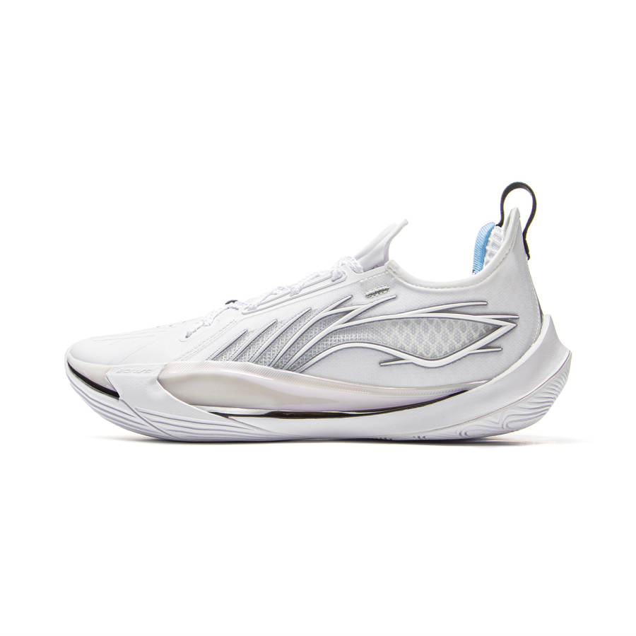 Li-Ning Li Ning Cushioning Slip Resistant Abrasion Resistant Low top Basketball Shoes Men's Standard White