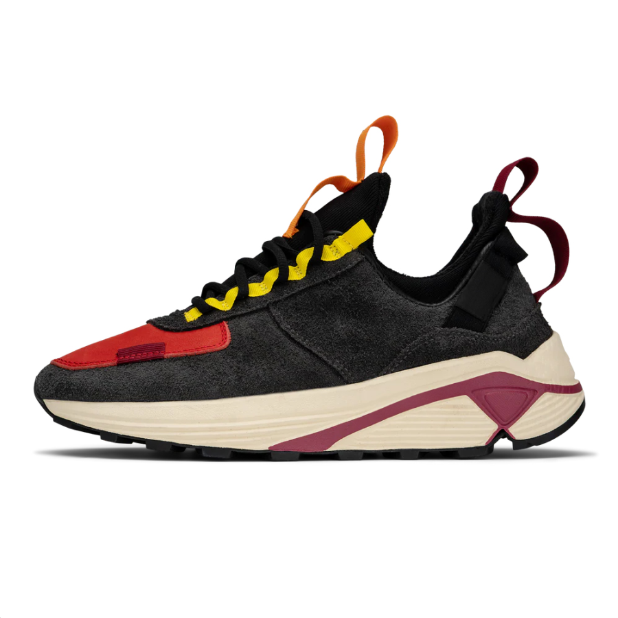 AFTER SCHOOL SPECIAL Wear resistant And Lightweight Low top Chunky Sneakers Men's Lava Black