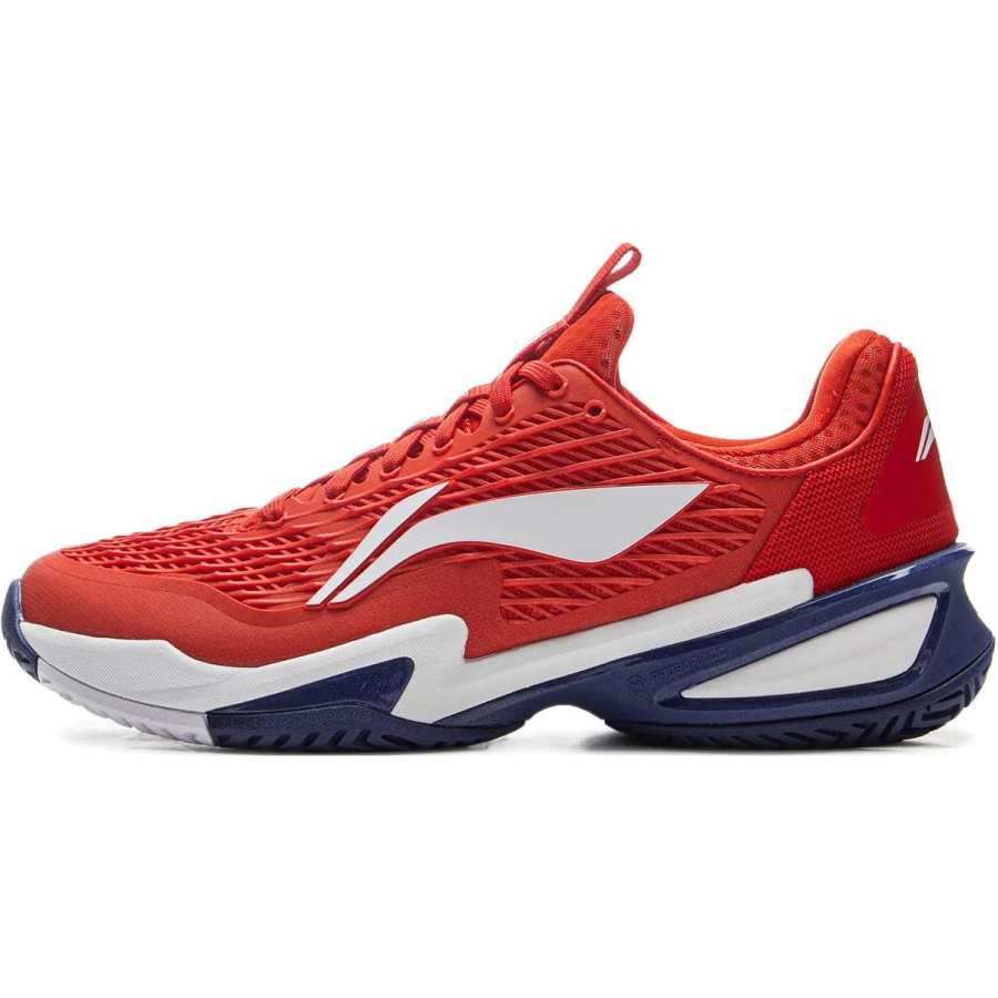 Li-Ning Li Ning Abrasion Resistant Support Rebound Abrasion Resistant Support Rebound Low top Tennis Shoes Men's Fiery Red