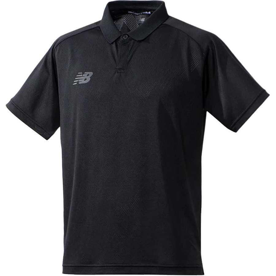 New Balance New Balance Polo Shirts Men's Black Lapel Moderate Straight Fit