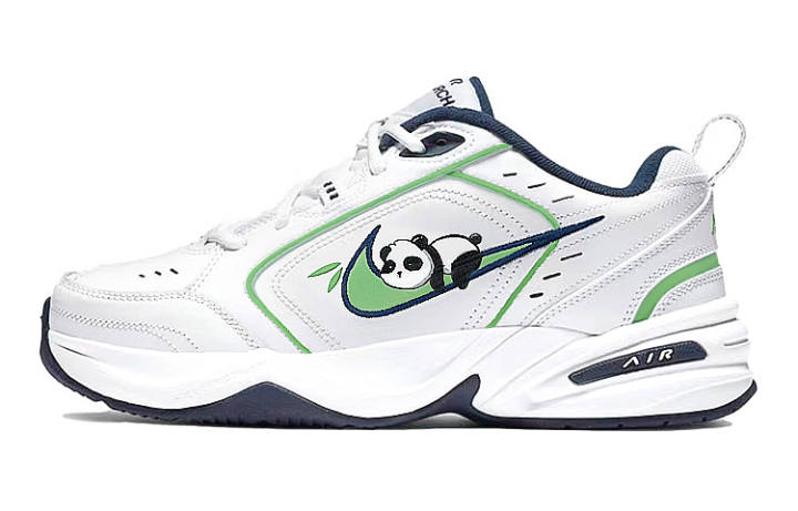 Nike Nike Air Monarch 4 PU Leather Low top Chunky Sneakers Unisex White Green