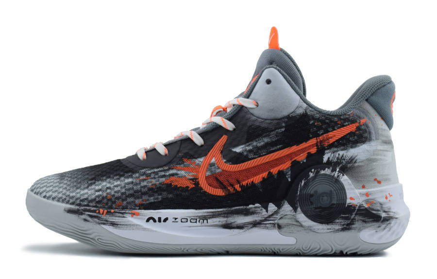 Nike Nike KD Trey 5 IX Slip Resistant Abrasion Resistant Mid top Basketball Shoes Unisex Black Gray