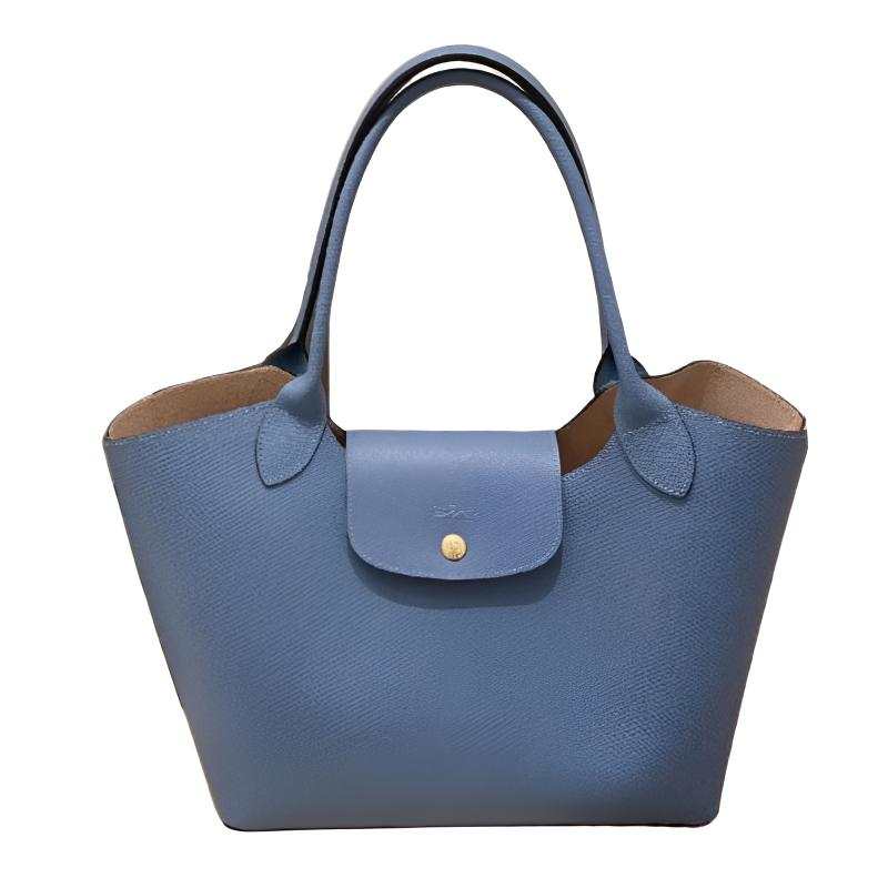 LONGCHAMP Épure Cow Leather Shoulder Bag Large Women's Slate