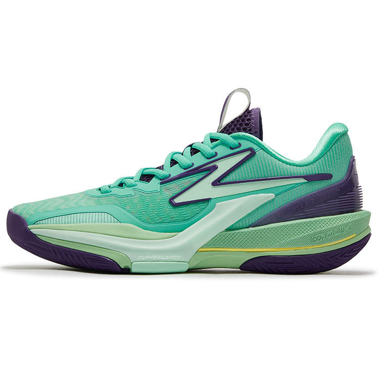 361° BIG3 6.0 Cushioning Slip Resistant Abrasion Resistant Low top Basketball Shoes Men's Vivid Aqua Blue