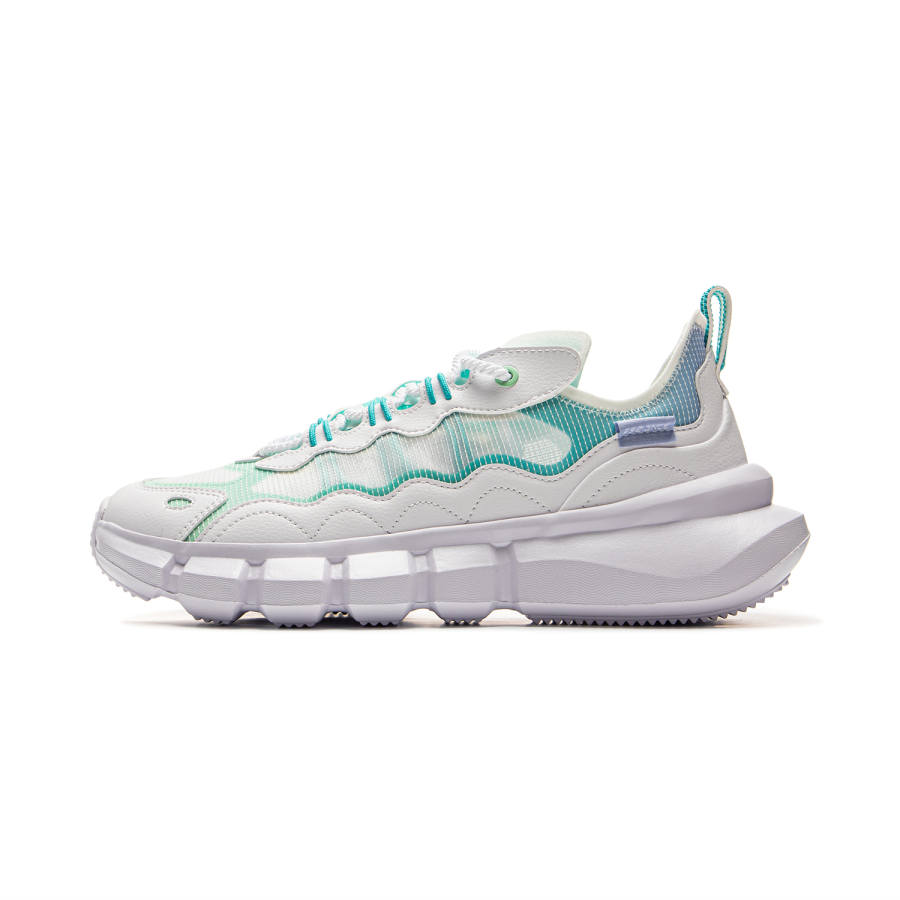 Li-Ning Li Ning Slip Resistant Abrasion Resistant Low top Basketball Shoes Men's White Green