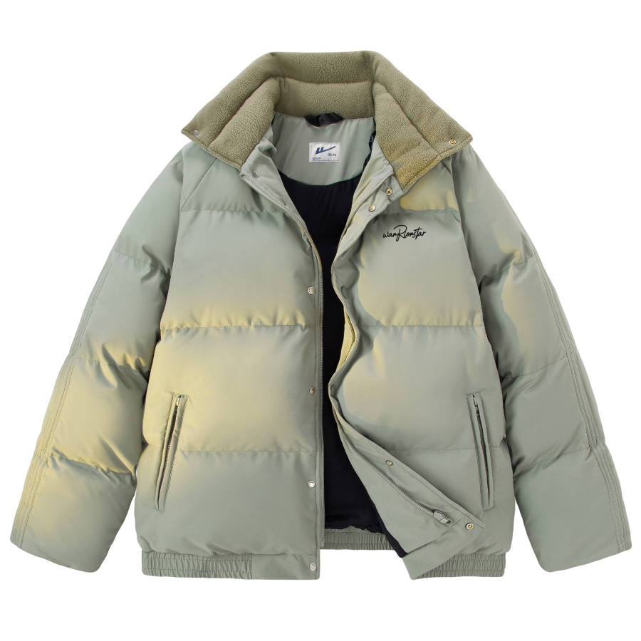 WARRIOR WARRIOR Puffer Jackets Unisex Stand Collar Moderate Cargo Puffer Jacket