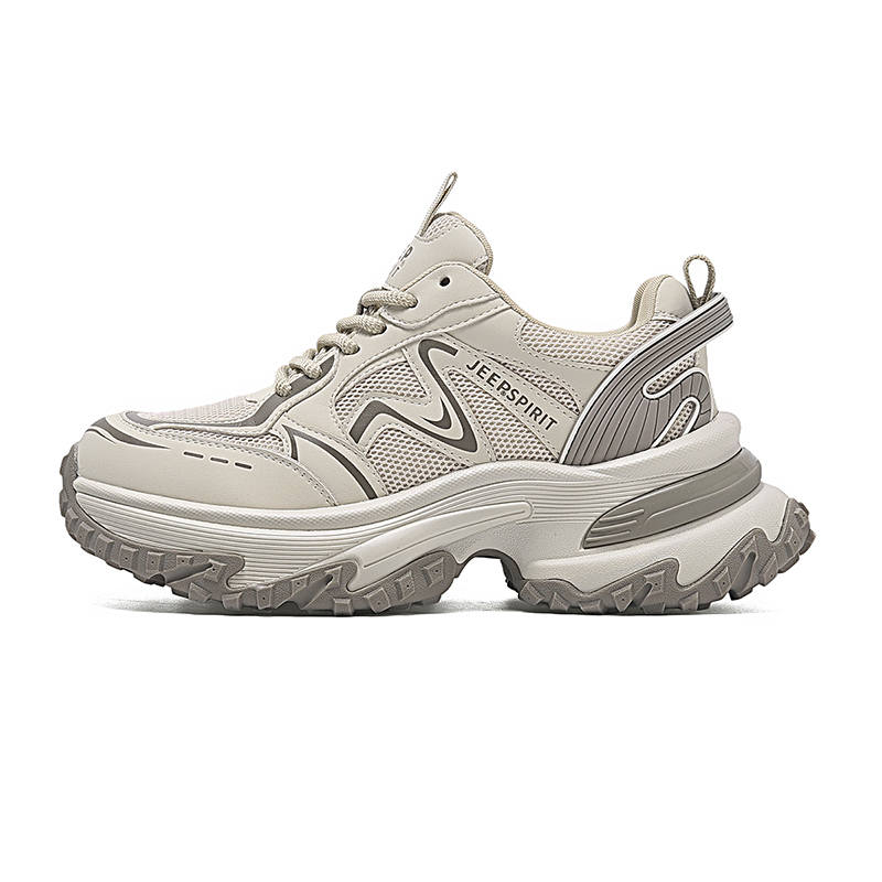 JEEP SPIRIT Cushioning Slip Resistant Lightweight Height Increasing Low top Chunky Sneakers Women's