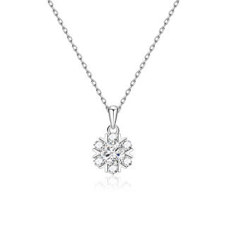 FANCI 925 Sterling Silver Synthetic Cubic Zirconia Moissanite Charm/Pendant Women's