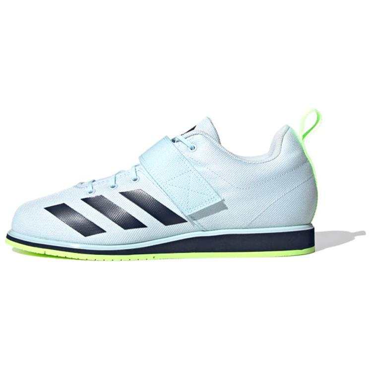 Adidas Adidas Powerlift 4 Fabric Comfortable Slip Resistant Low top Training Shoes Men's Blue Black Green