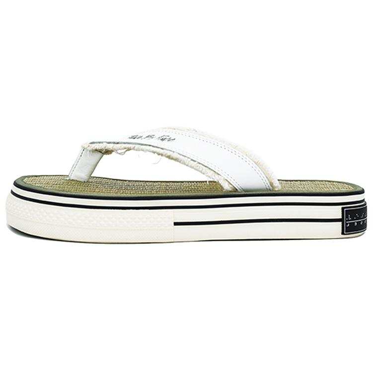 XVESSEL VESSEL Slip Resistant Abrasion Resistant Flip Flops Unisex Natural