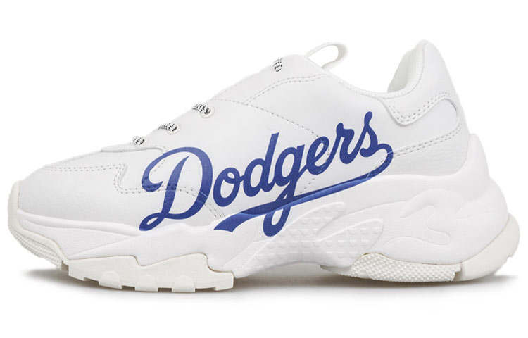 MLB Big Ball Chunky LA Leather Cushioning Slip Resistant Abrasion Resistant Height Increasing Low top Chunky Sneakers