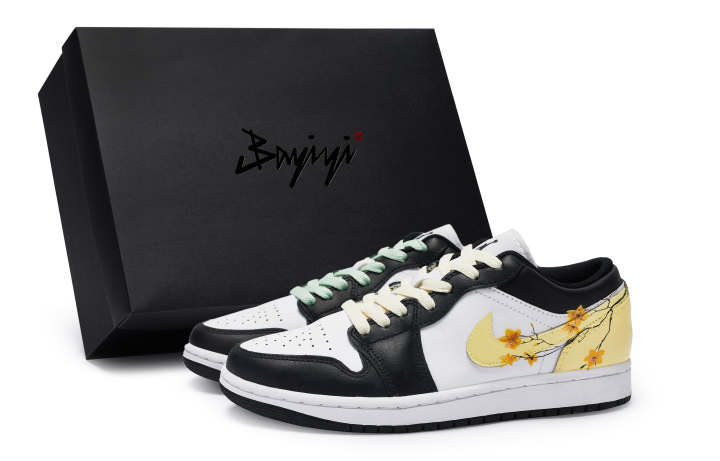 Jordan Jordan Air Jordan 1 Low 811 Manufacturing, Flower Branches In Bloom, Special Shoe Box Slip Resistant Abrasion Resistant